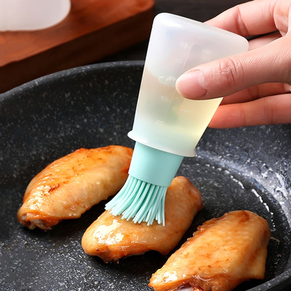 dropship Silicone Flat-bottomed Barbecue Oil Bottle Brush BBQ Brushes