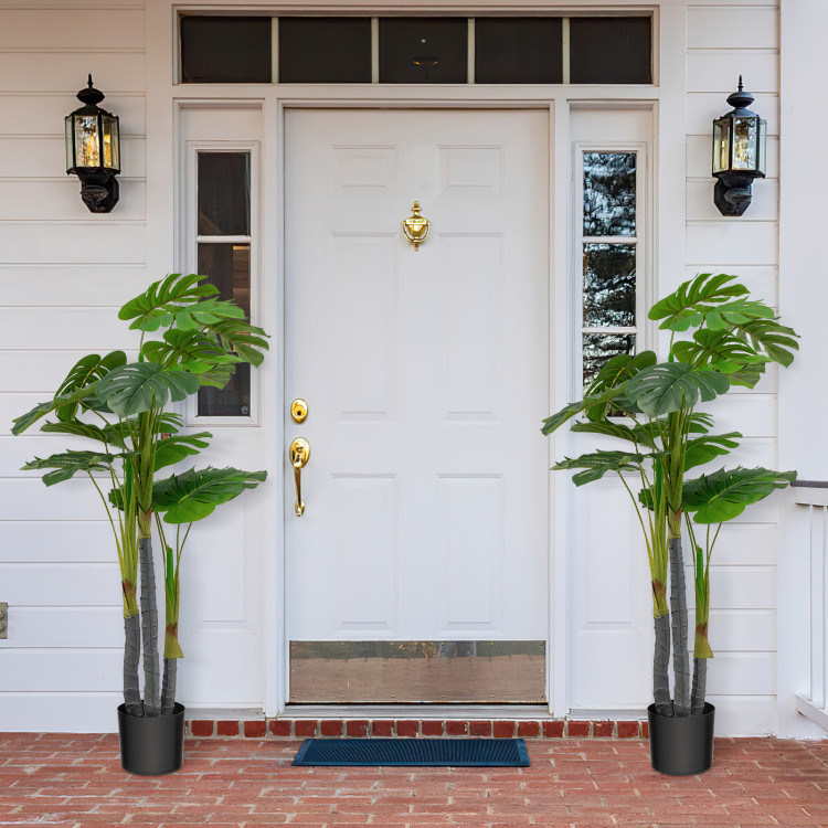dropship Indoor Outdoor Decorative Accessories Artificial Areca Palm Decorative Silk Tree