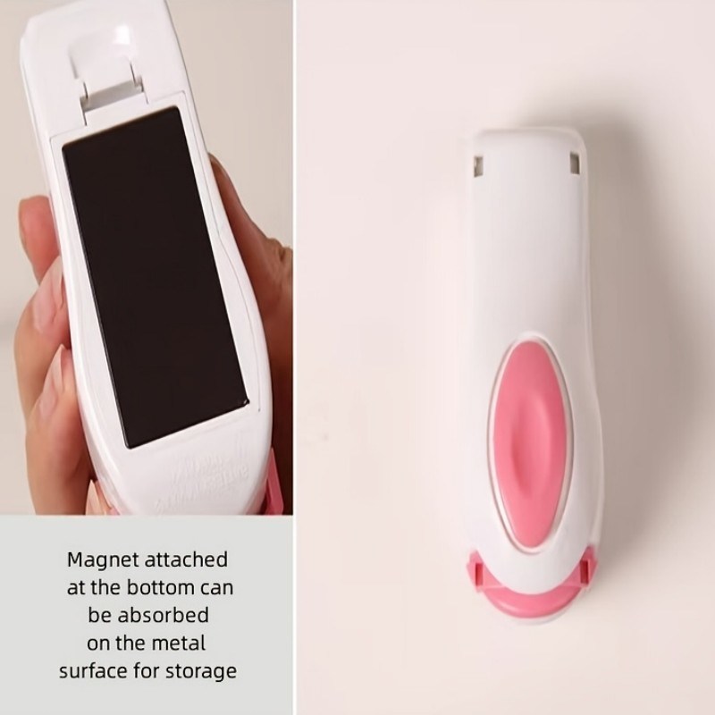 dropship 1pc Mini Household Portable Sealing Machine, Hand Pressure, Heat Sealing Machine, Food, Snacks, Plastic Bag Sealing Machine (Battery Not Included)