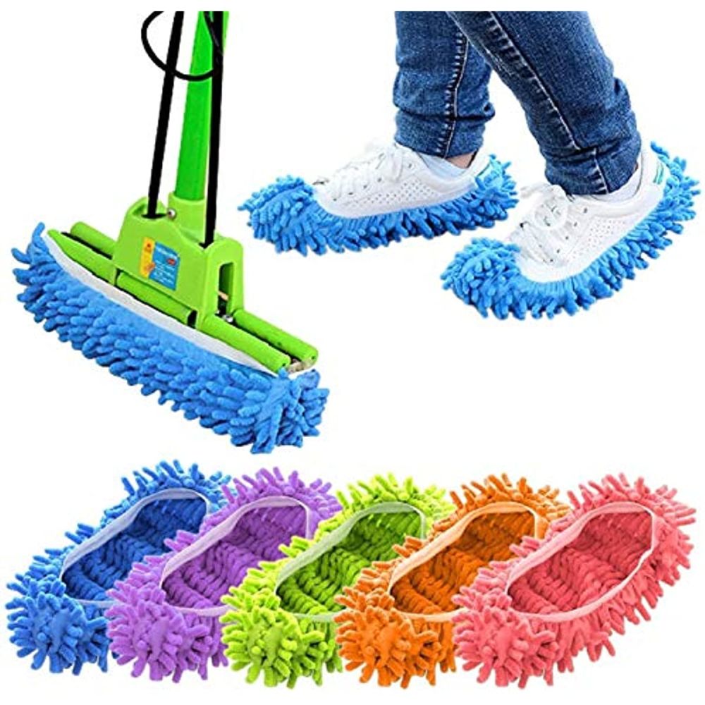 dropship Mop Slippers Dust Cleaning Slippers Cleaning Shoes Home Cloth Cleaning Shoes Cover Reusable Overshoes