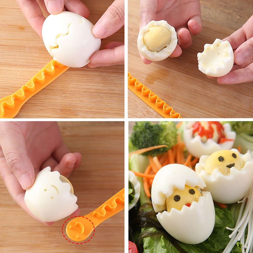 dropship 2pcs Egg Cutter, Fancy Cut Egg Cooked Eggs Cutter, Lace Egg Slicer, Carving Lace Cutting Wire Egg Cutter, Kitchen Accessories