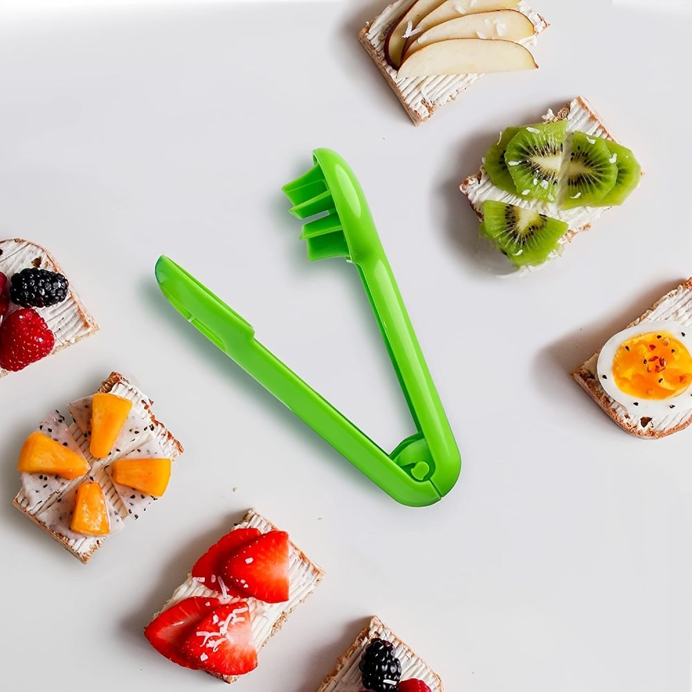 dropship 1pc; Grape Tomato Cherry Strawberry Cutter; Green Multifunctional Vegetable And Fruit Cutter; No Blade; Creative Kids Supplies; Kitchen Gadget