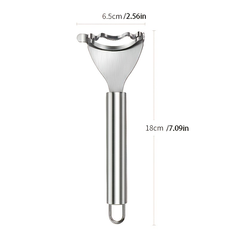 dropship 1pc Stainless Steel Corn Planer; Corn Peeler; Cob Remover Tool With Ergonomic Handle; Kitchen Gadgets