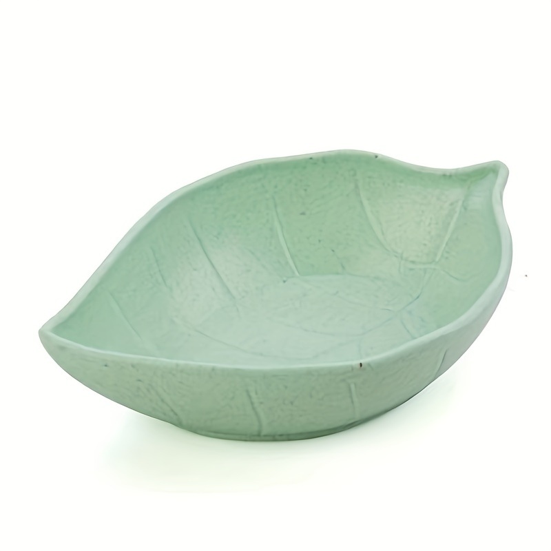 dropship 1pc Wheat Straw Leaf Shape Small Dish; Creative Snack Plate; Tableware; Vinegar Dish; Soy Sauce Dish; Bone Dish; Small Seasoning Dish
