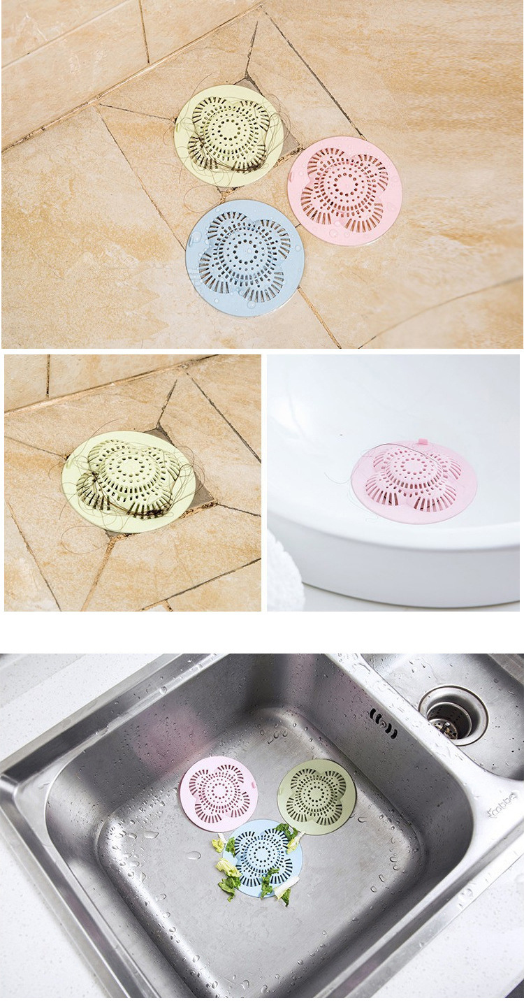 dropship 1pc Shower Drain Cover; Bathtub Hair Catcher Stopper; Drain Strainers For Kitchen Sink Bathroom Tub