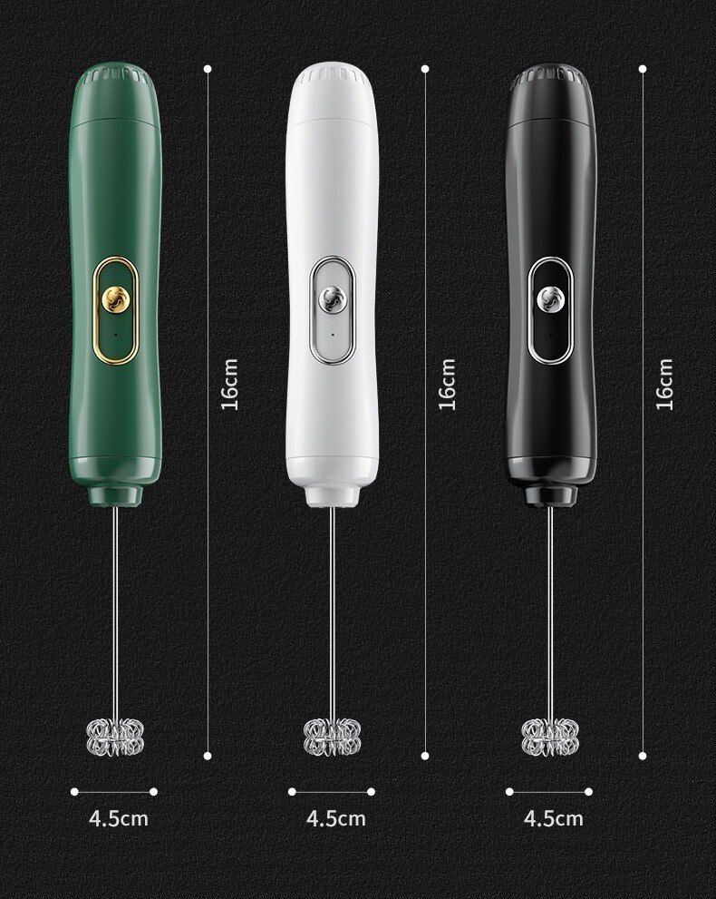 dropship Handheld Electric Milk Frother Egg Beater Maker Kitchen Drink Foamer Mixer Coffee Creamer Whisk Frothy Stirring Tools