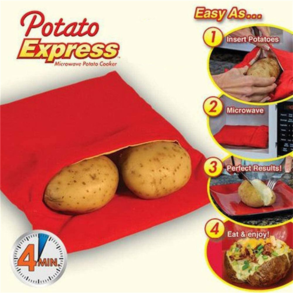 dropship Microwave Roasted Large Potato Pack; Sweet Potato Corn Heating Tool Bag