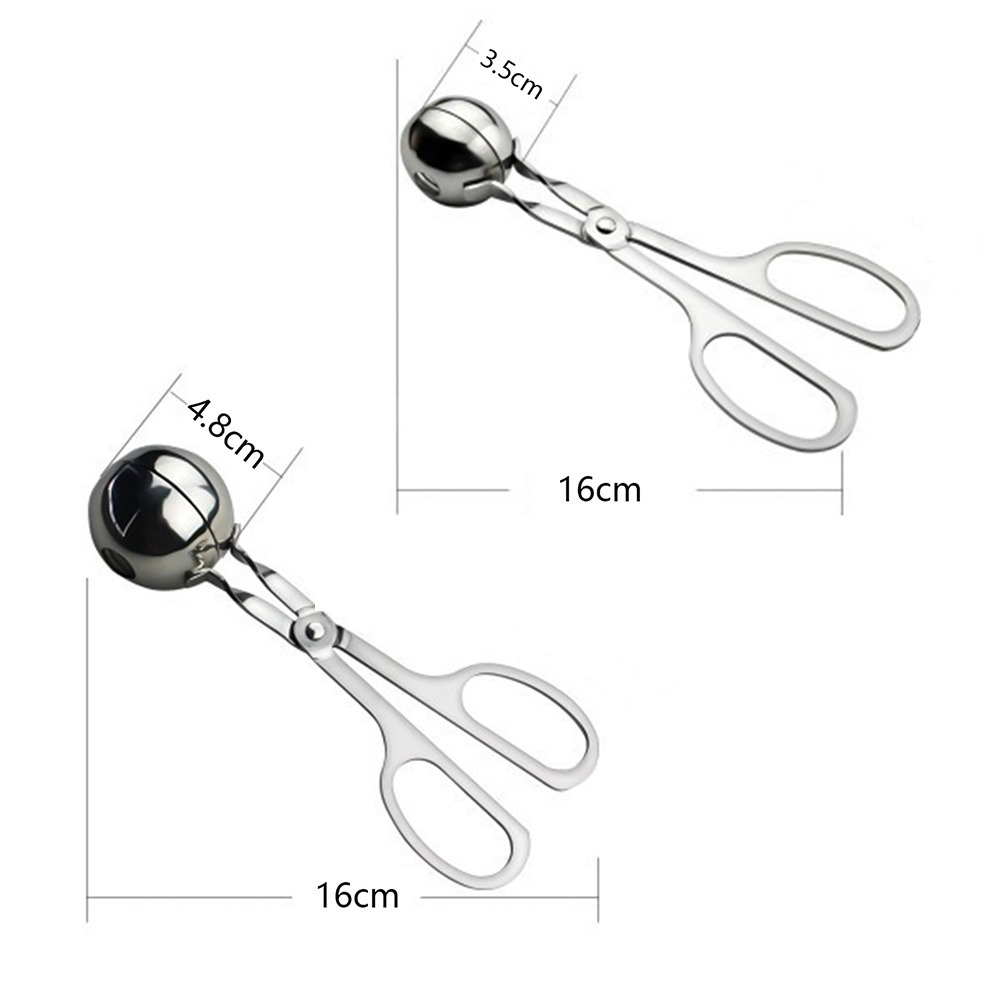 dropship Stainless Steel Meatball Maker Clip Fish Meat Ball Rice Ball Making Mold Form Tool Kitchen Accessories Gadgets Cuisine