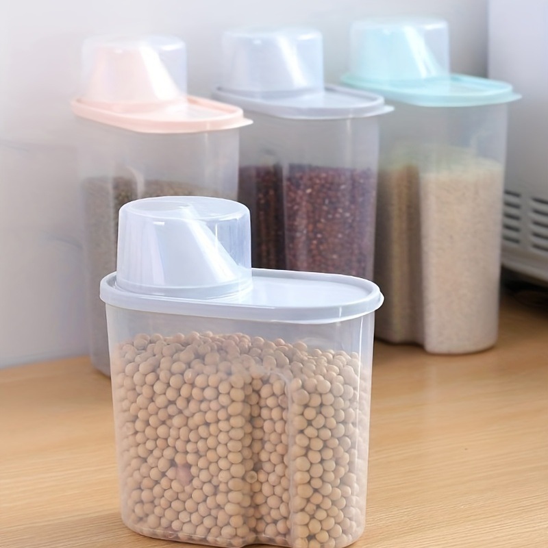 dropship 1pc 1.9L Kitchen Cereals Jar; Kitchen Storage Box; Airtight Food Storage Containers; Kitchen Supplies
