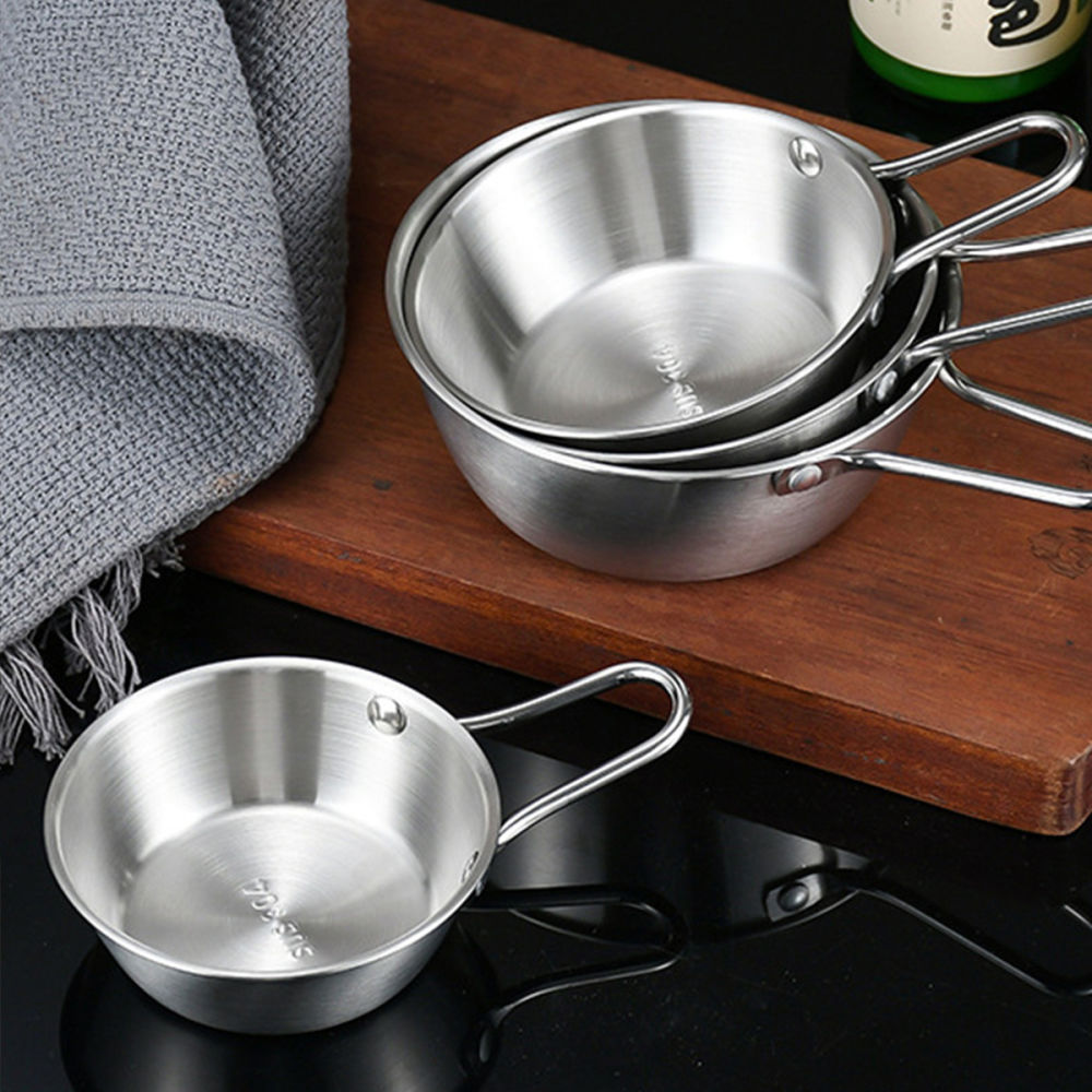 dropship 1pc Small Stainless Steel Rice Bowl; Ramen Bowl; Pasta Bowl; Korean Style Bowl