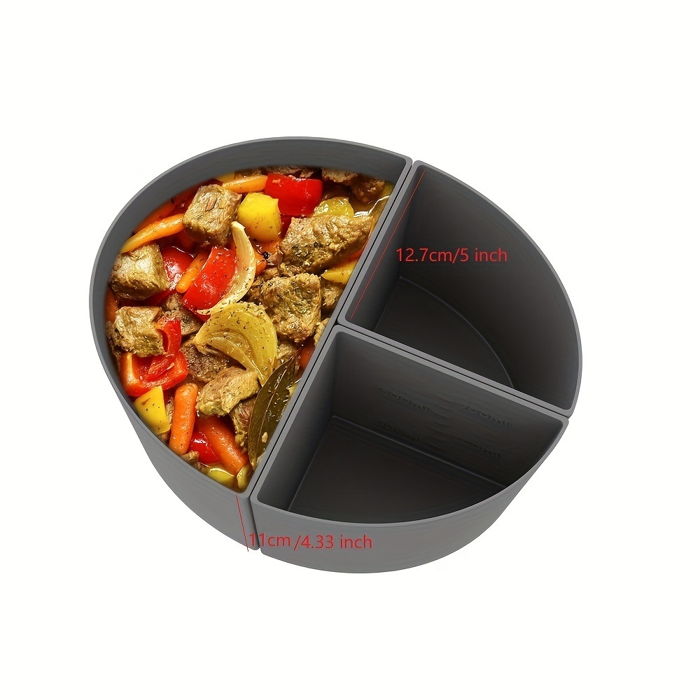 dropship 1pc Slow Cooker Divider Liner Fit 6 QT Crockpot; Reusable & Leakproof Silicone Crockpot Divider; Dishwasher Safe Cooking Liner For 6 Quart Pot