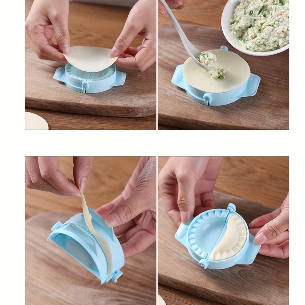 dropship 3pcs Large Household Bag Dumpling Tool Fully Automatic Dumpling Leather Crescent Shape Pinch Dumpling Mold Mix And Match