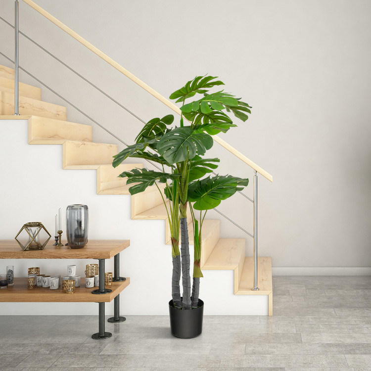 dropship Indoor Outdoor Decorative Accessories Artificial Areca Palm Decorative Silk Tree