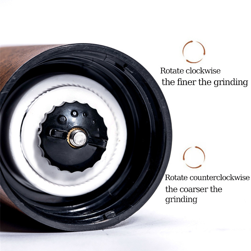 dropship Manual Coffee Grinder Stainless Steel Hand Adjustable Steel Core Burr For Kitchen Portable Coffee Mills Coffee Espresso Press