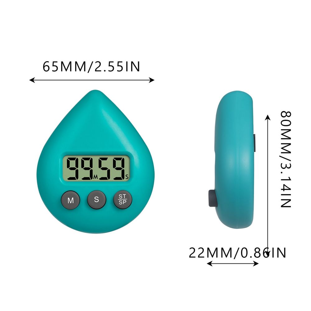 dropship LED Counter Display Alarm Clock Manual Electronic Countdown Sports Sucker Digital Timer Kitchen Cooking Shower Study Stopwatch