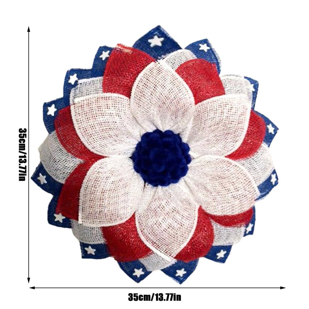 dropship Wreaths for Front Door Modern Ndependence Day Wreath Patriot Wreath American Flag Red New Year Lights Fall Wreath with Pumpkins