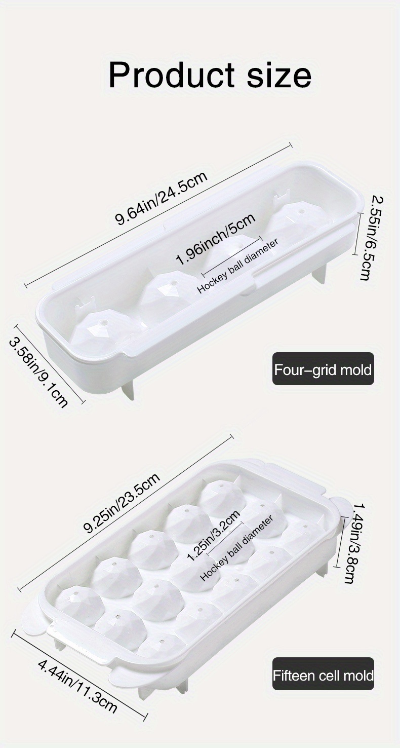 dropship 1pc Homemade Ice Cube Ice Ball Mold Household Ice Tray With Cover Frozen Ice Cube Mold