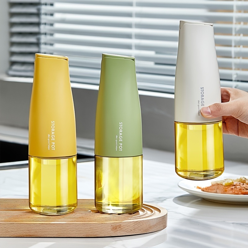 dropship 1pc Oil Pot Oil Bottle Household Kitchen Oil Bottle Oil Tank Automatic Opening And Closing Seasoning Bottle 9.31*2.85in
