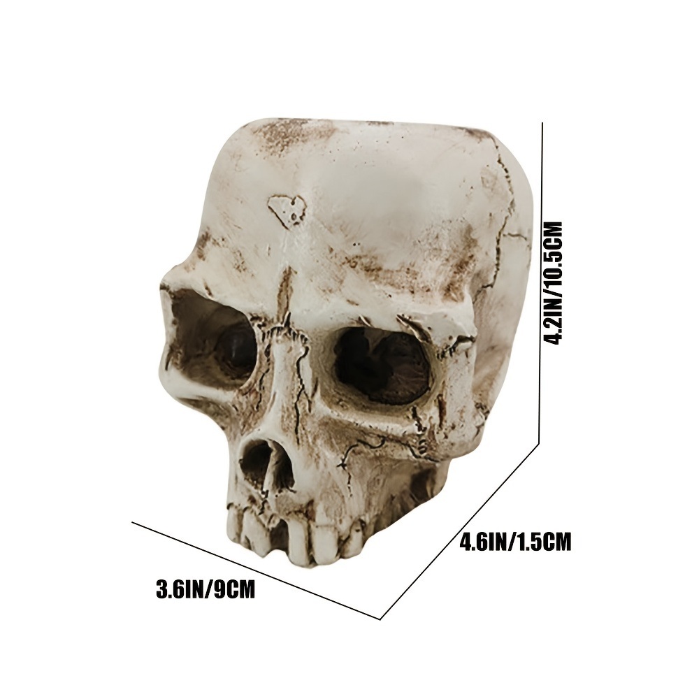 dropship 1pc Skull Planter Pots For Indoor Plants; Skull Plant Pot Head Yard Art Outdoor And Garden Decor Outside Spring Skull Flower Pot