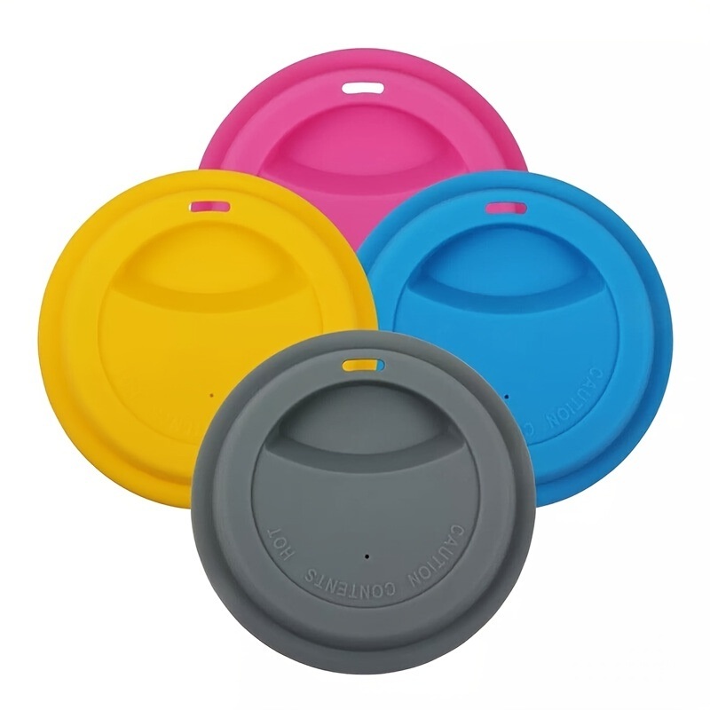dropship 1pc Silicone Drinking Lid; Spill-Proof Cup Lids; Reusable Coffee Mug Lids; Coffee Cup Covers