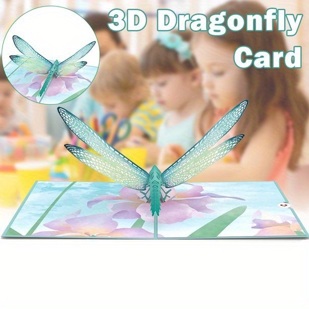 dropship Mother's Day Dragonfly Greeting Card Student Stationery