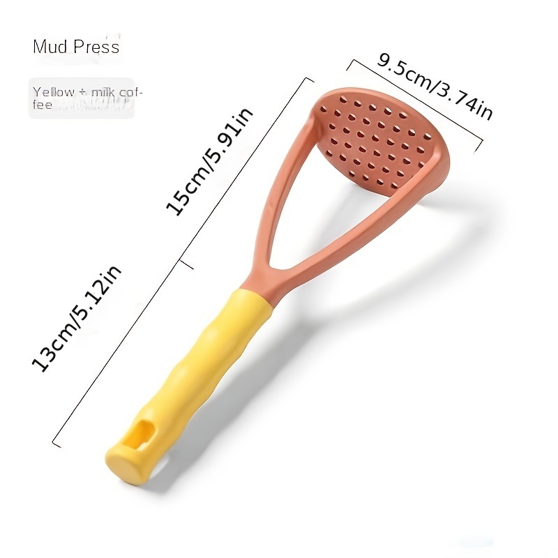 dropship 1pc 1pc Mashed Potato Press; Household Potato Press Gadget; PP Plastic Potato Press