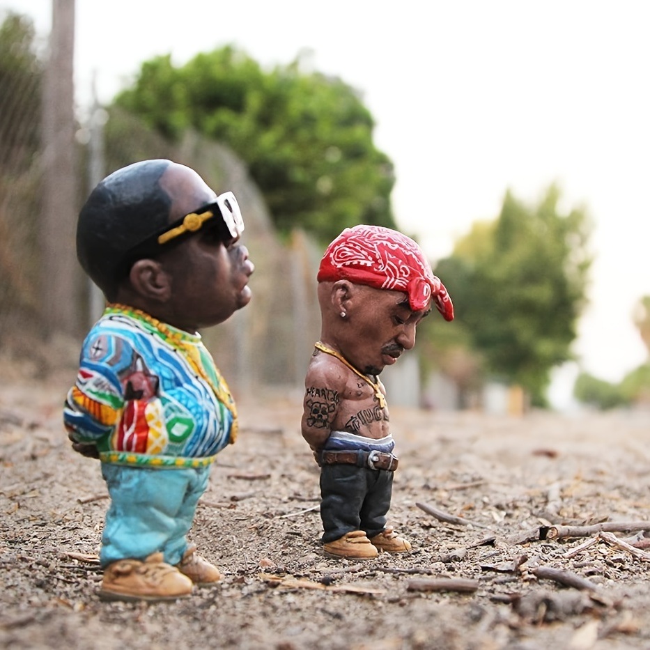dropship 1pc; Hip Hop Legend Commemorative Statue Resin Crafts Ornament