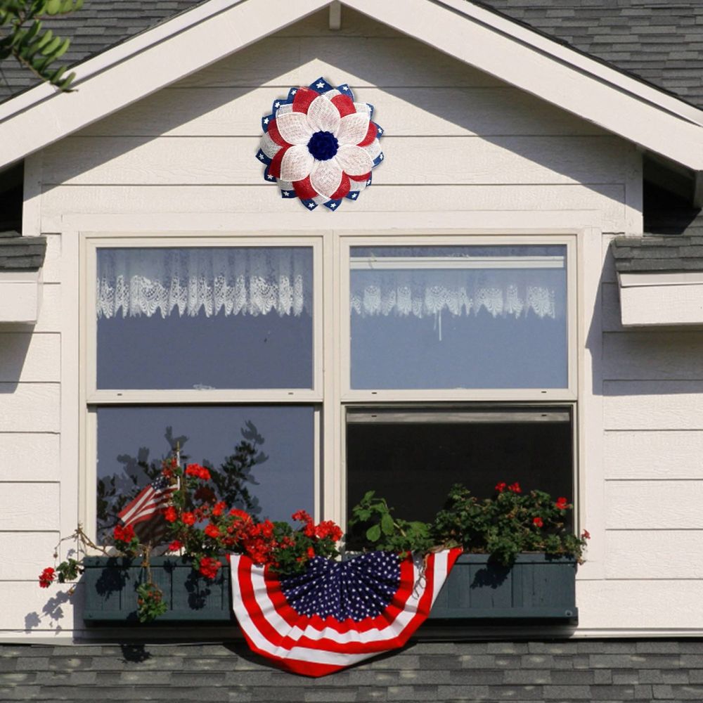 dropship Wreaths for Front Door Modern Ndependence Day Wreath Patriot Wreath American Flag Red New Year Lights Fall Wreath with Pumpkins