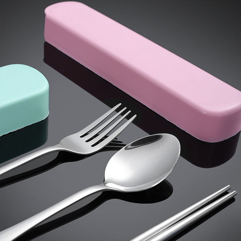 dropship 3pcs Portable Cutlery Set With Storage Box