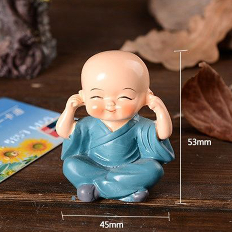dropship Creative 4 Little Monk Resin Ornaments; Desktop Decoration Crafts
