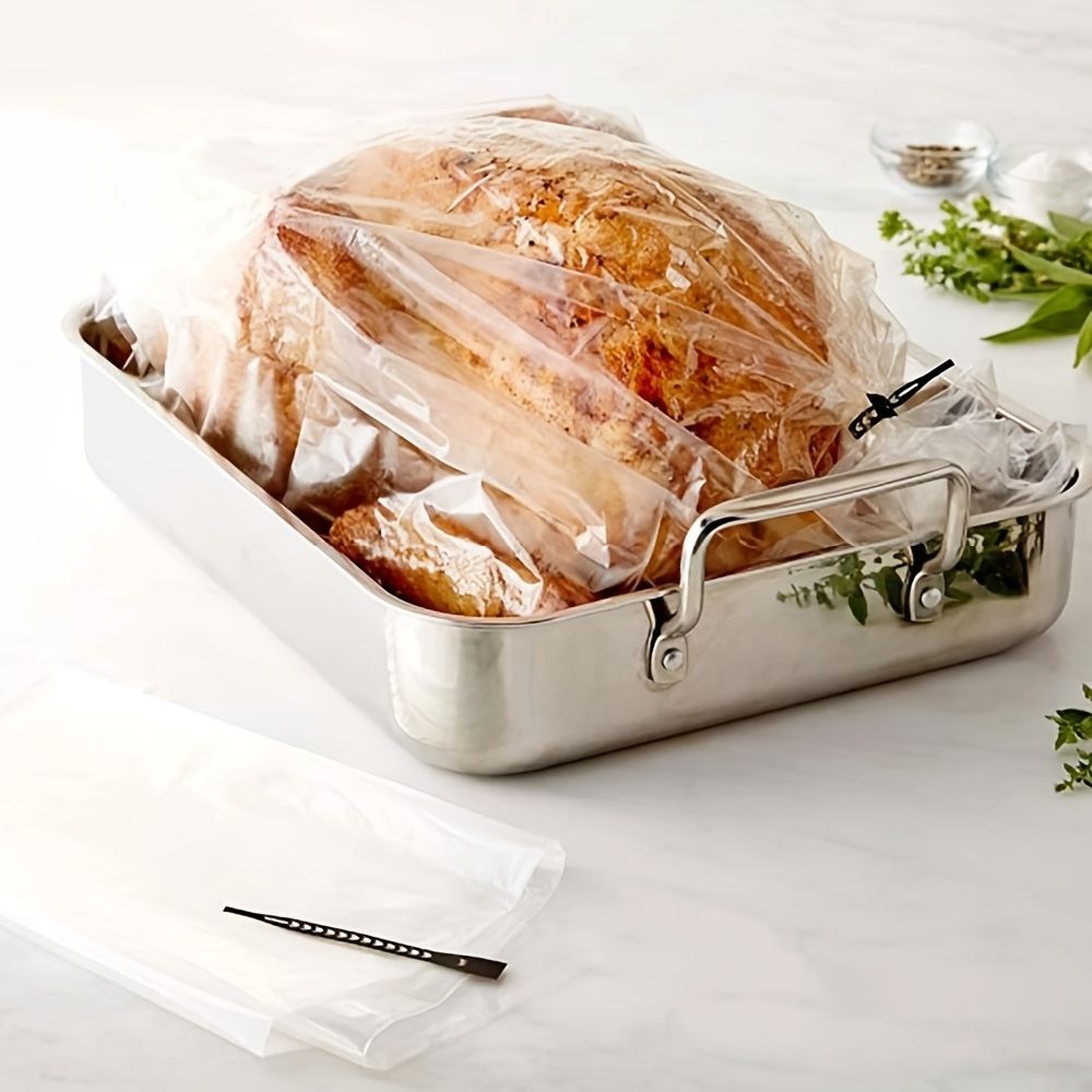dropship 5pcs Large Roasting Bags Are Most Suitable For Cooking Meat In Kitchen Microwave Ove