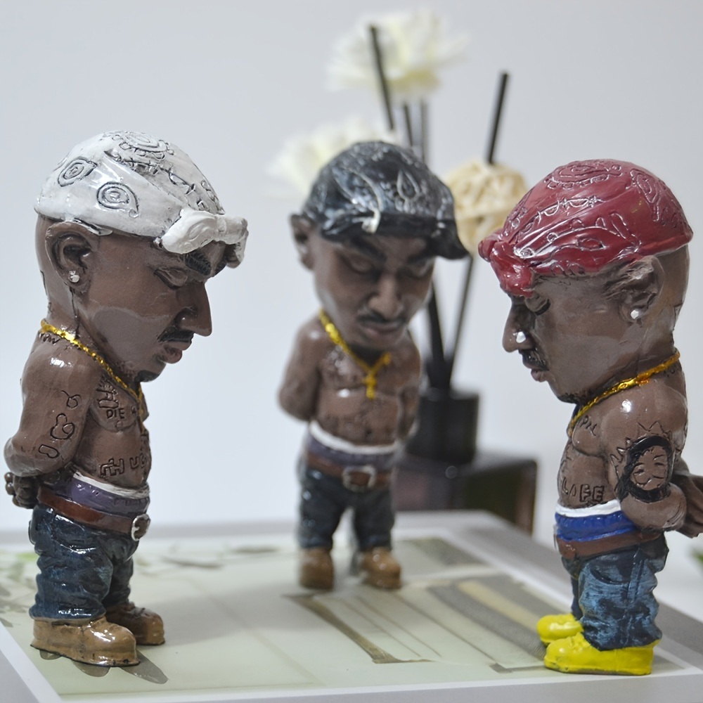 dropship 1pc; Hip Hop Legend Commemorative Statue Resin Crafts Ornament