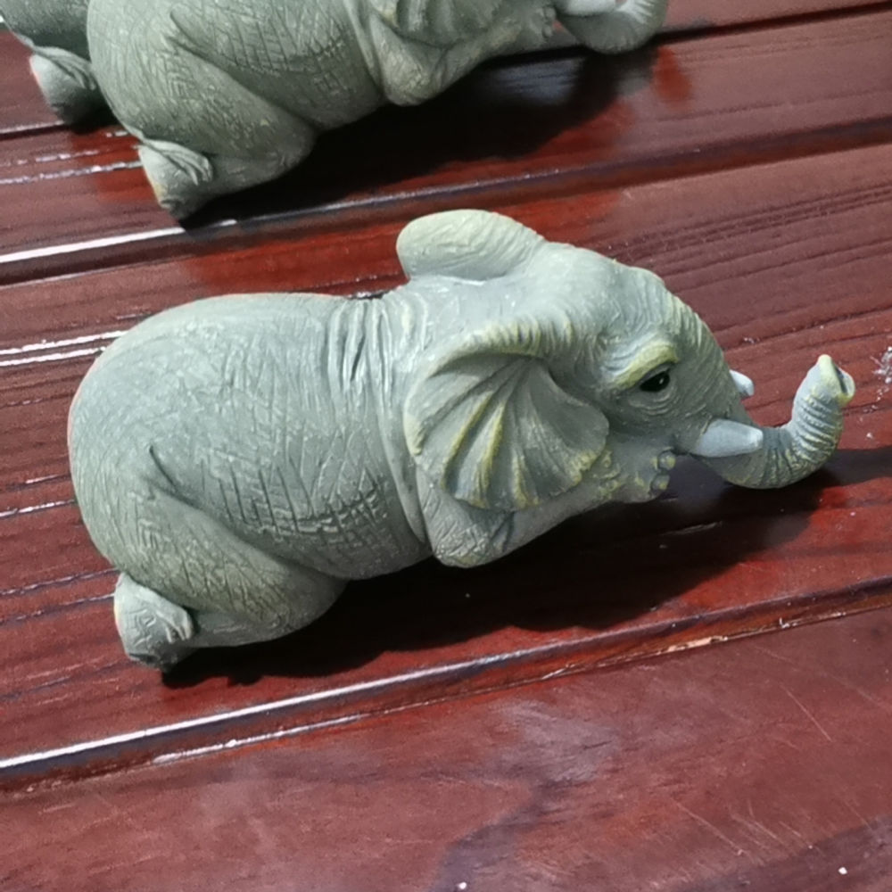 dropship Desktop Decor; Elephant Shape Ornament Resin Craftwork Decor