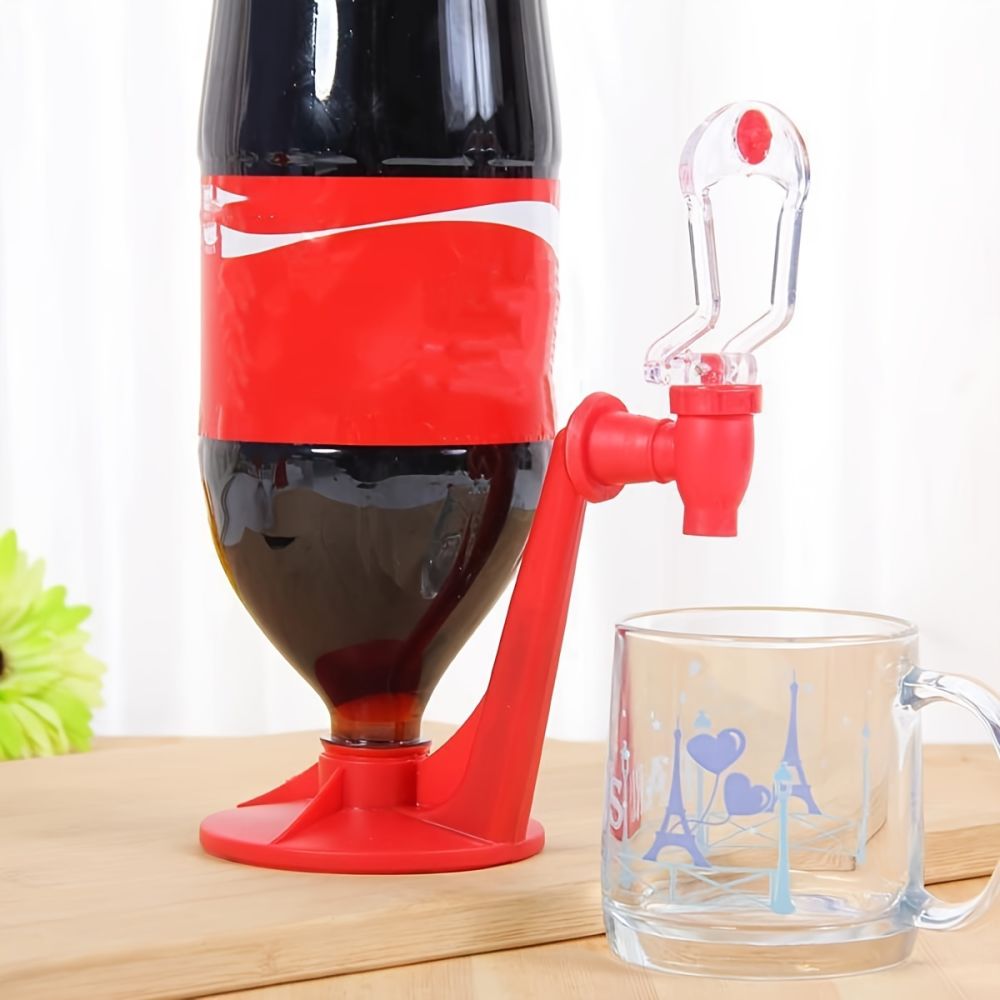 dropship 1pc Creative Saver Soda Dispenser; Bottle Coke Upside Down Drinking Water Dispense Machine; Party Home Bar Accessory