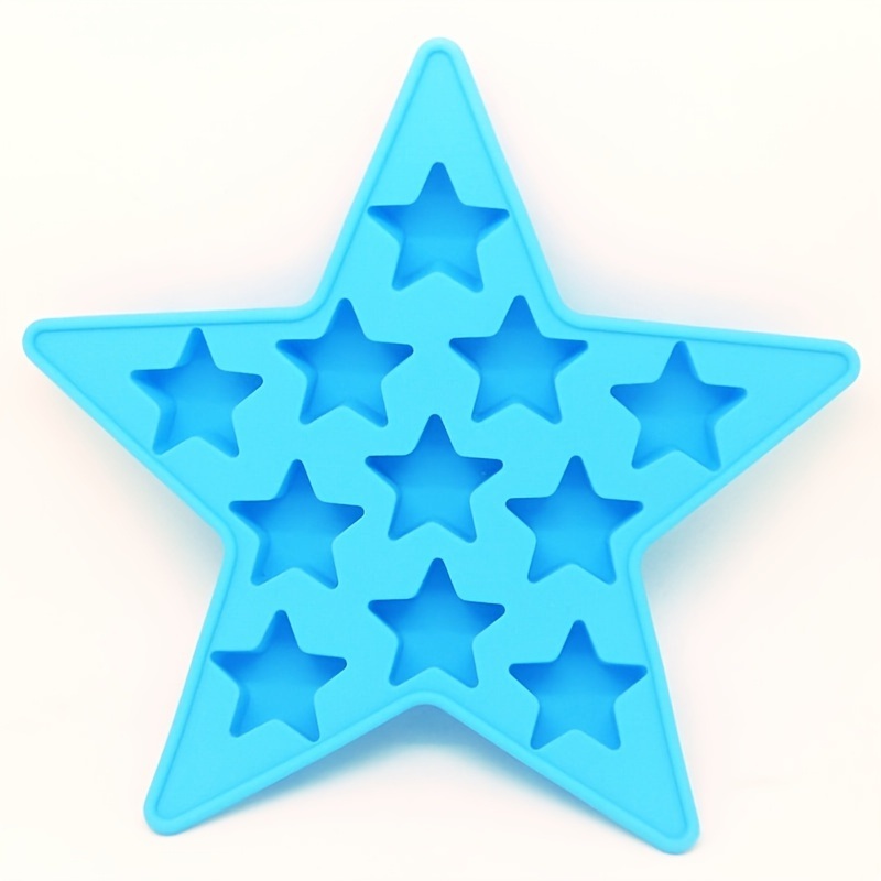 dropship 1pc Pentagram Cake Mold Silicone Epoxy Mold Food Grade Ice Box Creative Baking Tools Ice Mold Ice Cubes