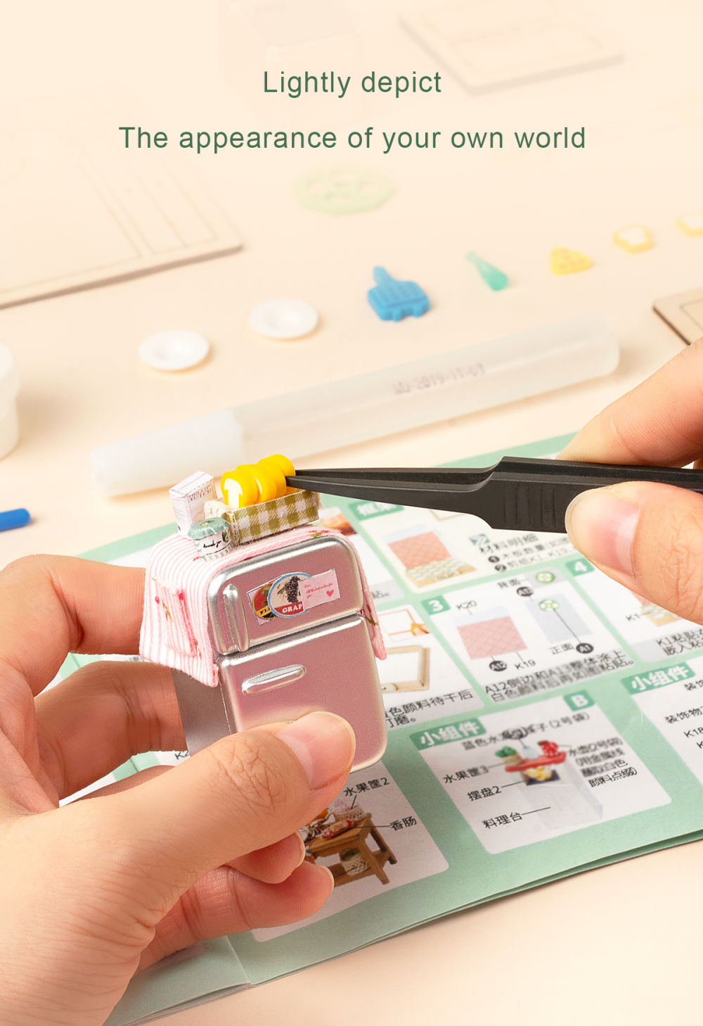 dropship Robotime DIY Taste Life Kitchen Doll House with Furniture Children Adult Miniature Dollhouse Bubble Bath Wooden Kits Toy Gift DS