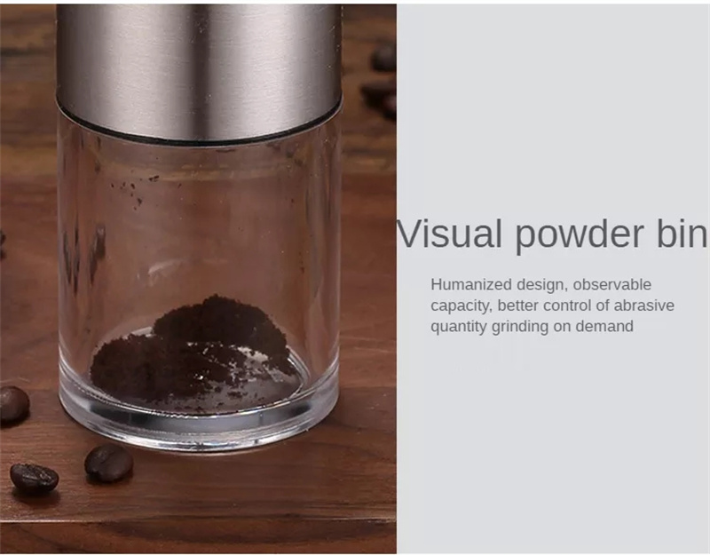 dropship Manual Coffee Grinder Stainless Steel Hand Adjustable Steel Core Burr For Kitchen Portable Coffee Mills Coffee Espresso Press