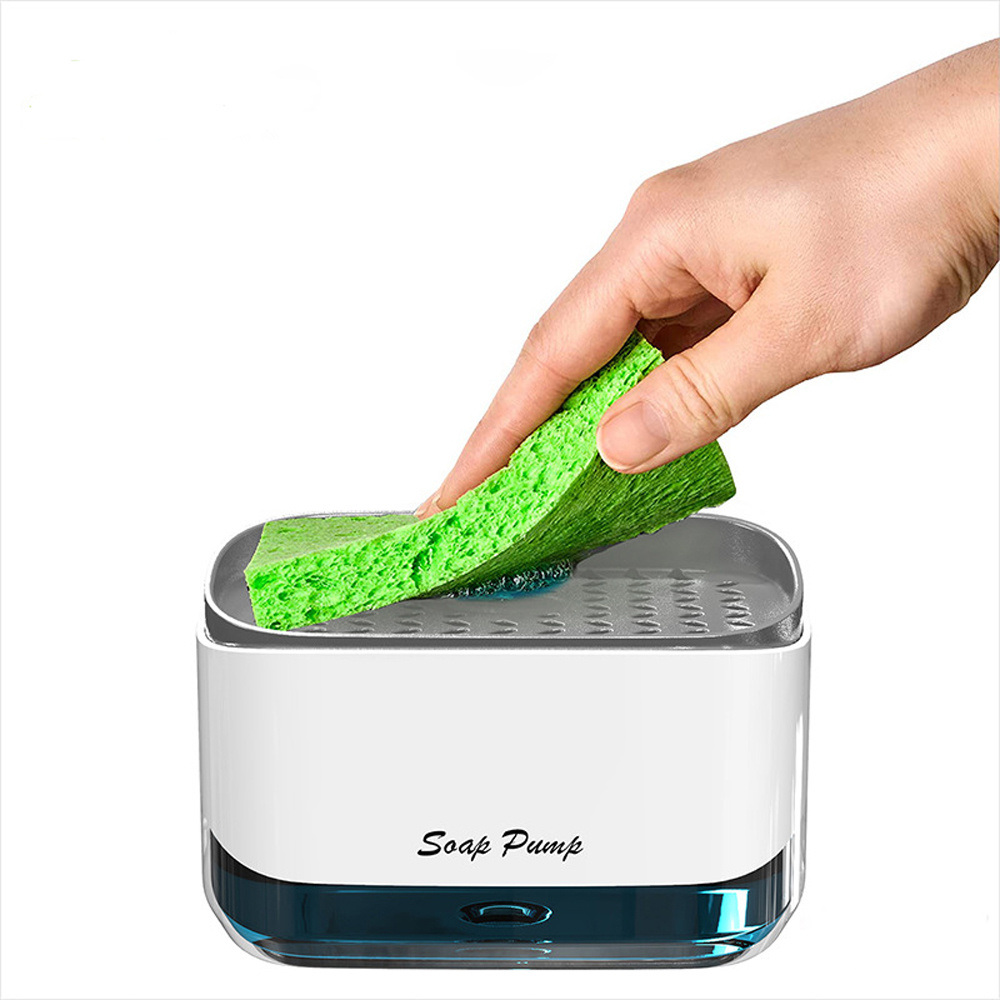 dropship 2-in-1 Kitchen Soap Dispenser With Sponge Holder
