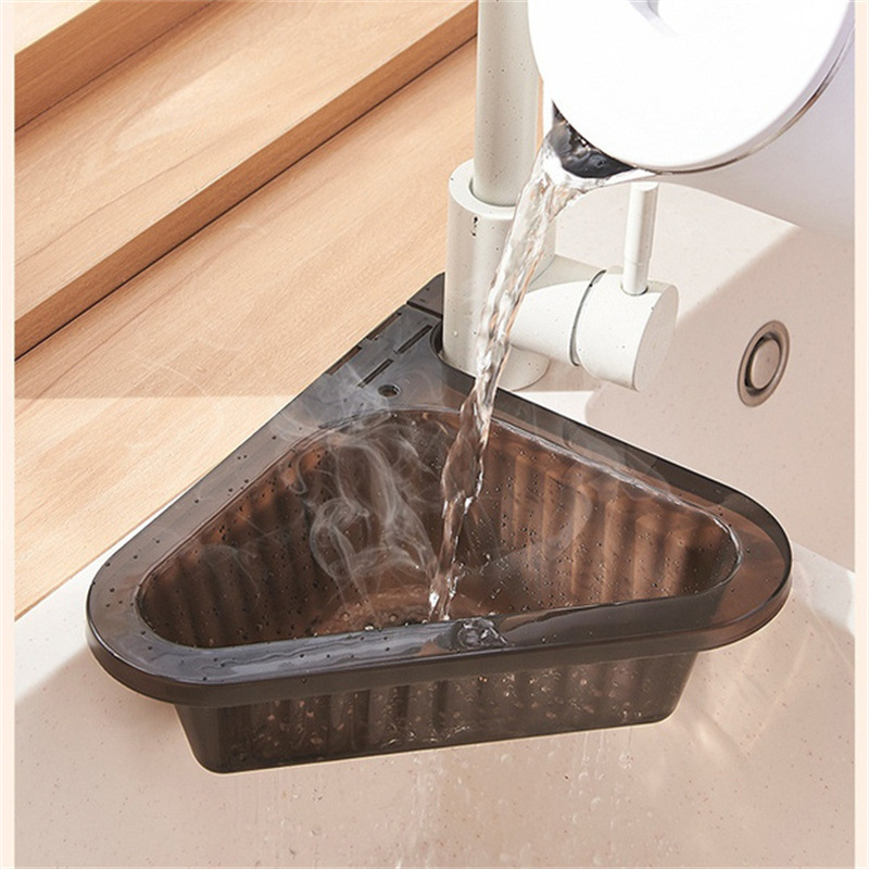 dropship 1pcKitchen Sink Drain Basket Swan Drain Basket Multi-Functional Hanging Filtering Draining Rack Sponge Holder Shelf Baskets Kitchen Sink Filter