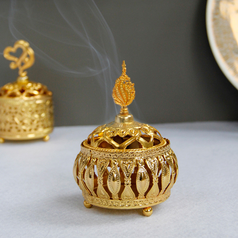 dropship 1pc Metal Incense Burner; Creative Incense Burner Holder; Desktop Decoration