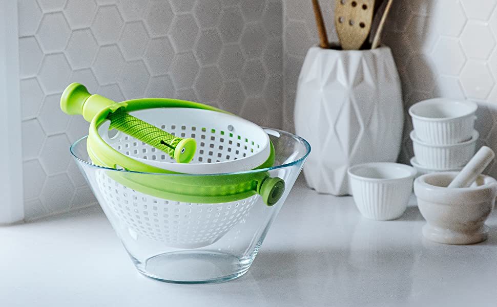 dropship 1pc Vegetable Drain Basket; Kitchen Vegetable Washing Basin; Salad Spinner; Fruit Washing Vegetable Basket; Kitchen Salad Washing Basin
