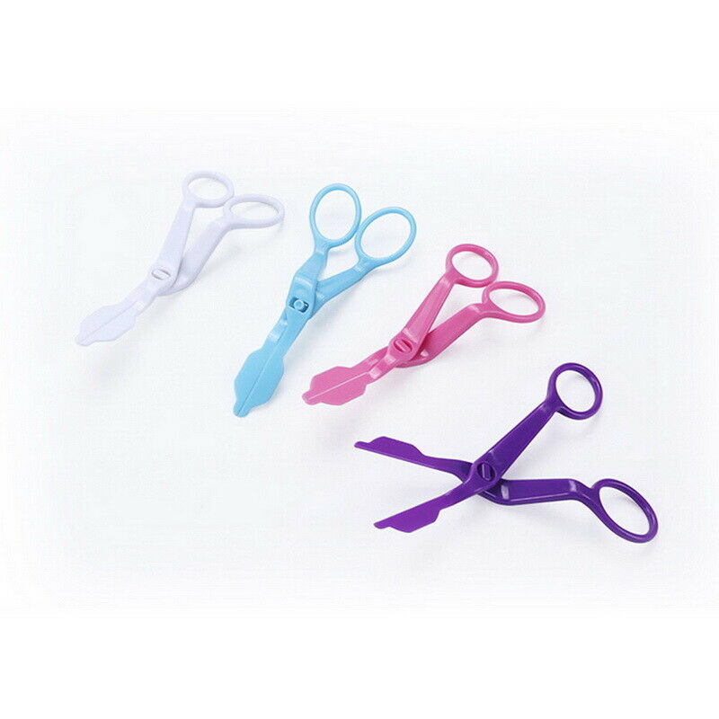 dropship 2pcs Piping Flower Scissors/Nail Kitchen Baking Pastry Tool Rose Decor Lifter Fondant Cake Decorating Tray Cream Transfer Set