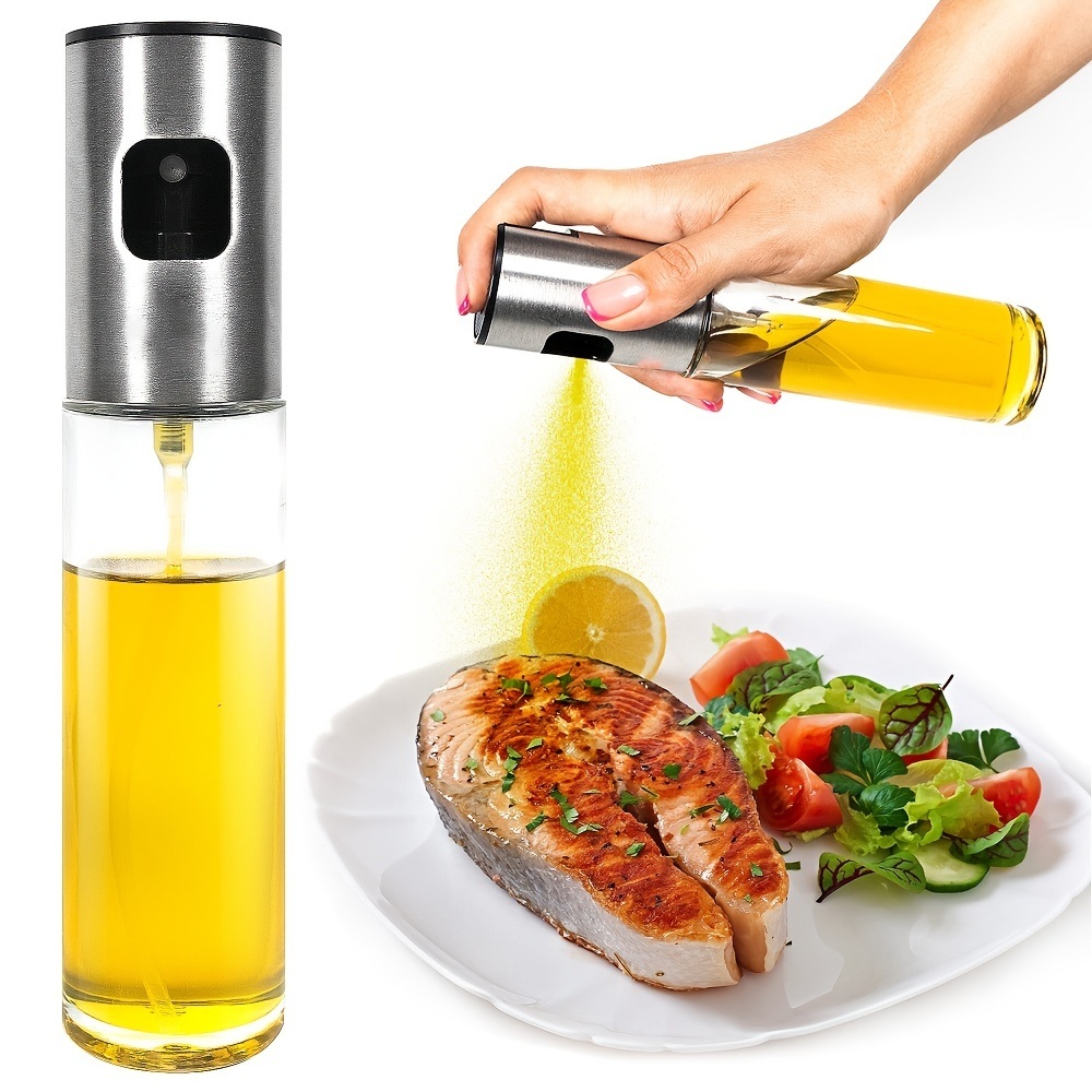 dropship Reusable Glass Oil Sprayer - 100ml/3.5oz - Ideal for Cooking - Olive Oil Mister Spray Bottle - Dispenser Spray Bottle