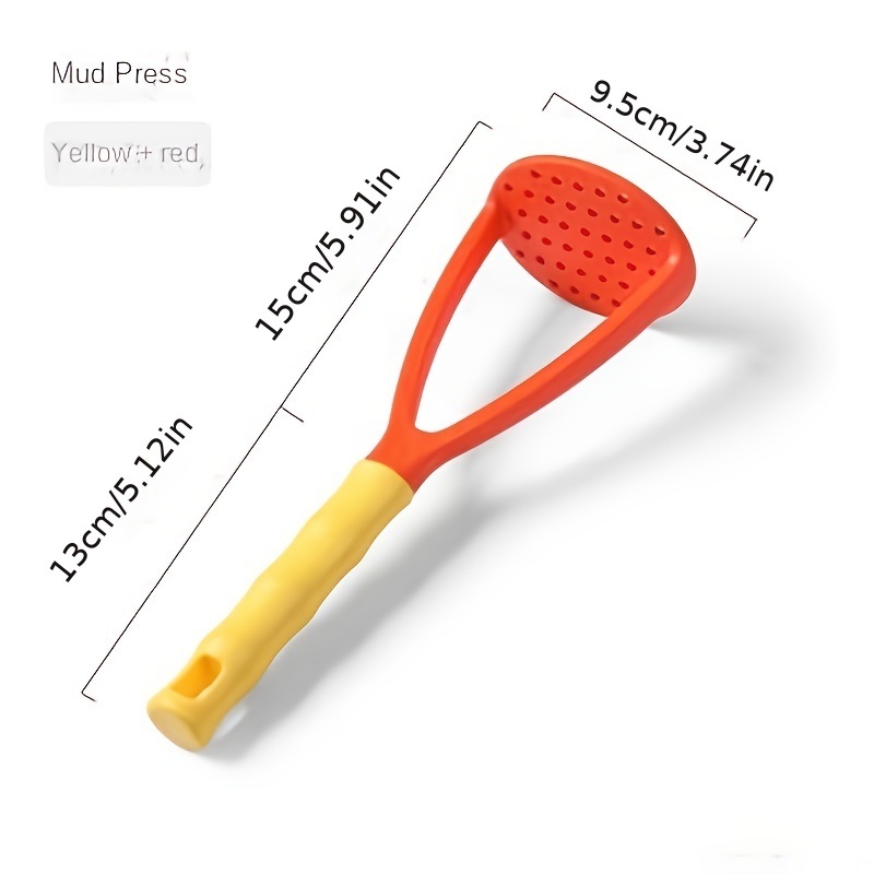 dropship 1pc 1pc Mashed Potato Press; Household Potato Press Gadget; PP Plastic Potato Press