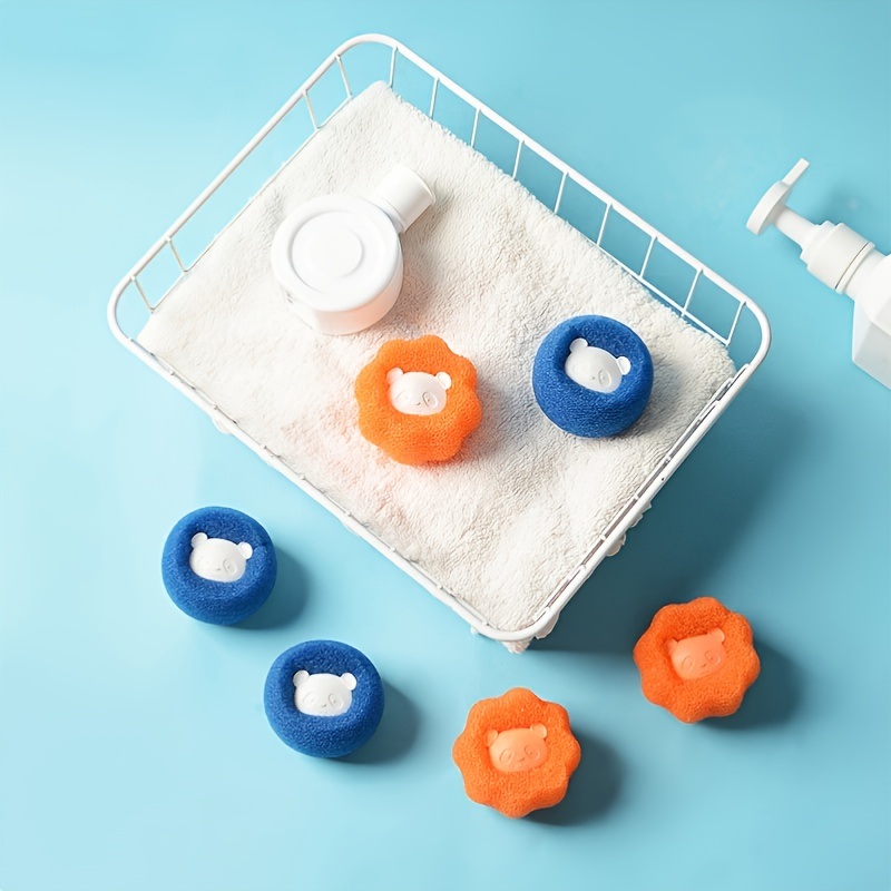 dropship Set Of 3; Washing Machine Cleaner Ball; Powerful Decontamination Magic Sticky Hair Ball
