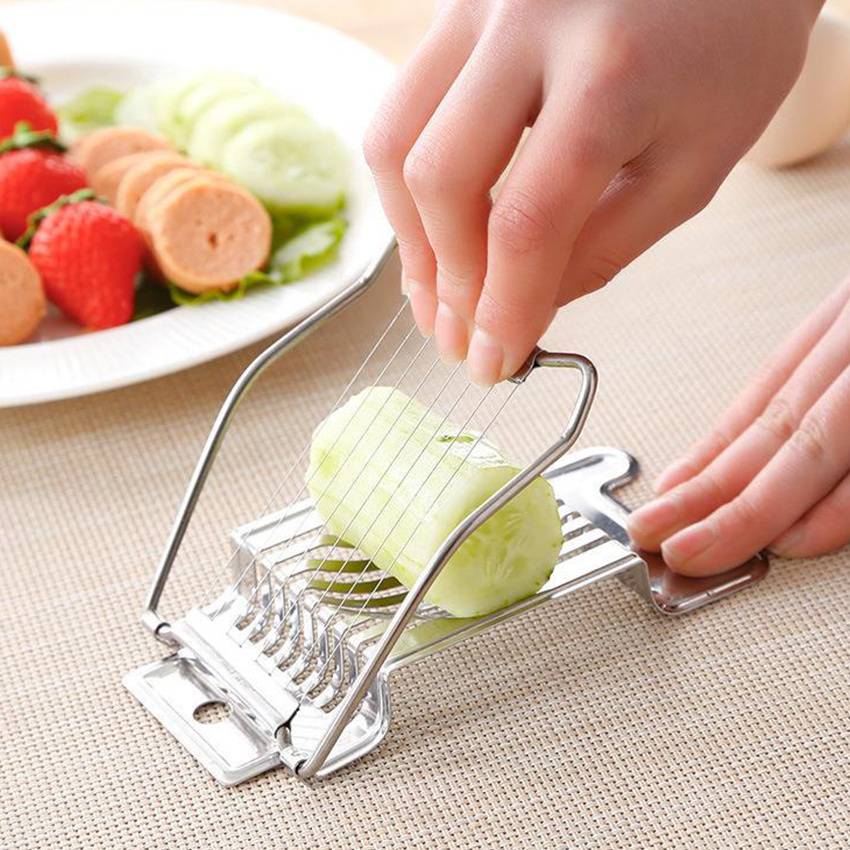dropship 1pc; Stainless Steel Kitchen Tools; Egg Slicer; Egg Cutter