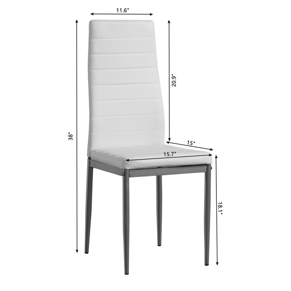 dropship 110CM Clear Color Dining Table Set (This product will be split into two packages) (replace 64512970)