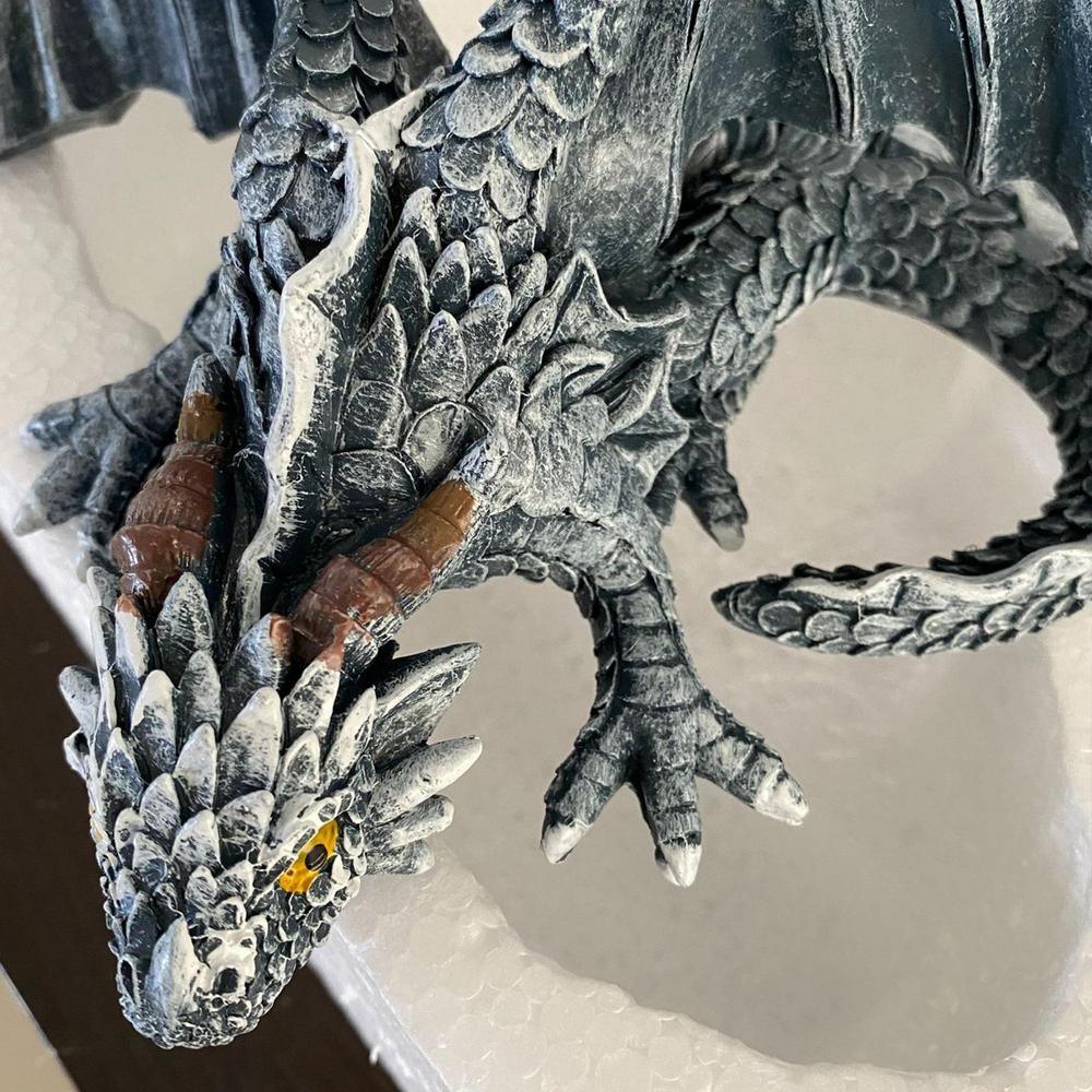 dropship Outdoor Garden Big Squatting Dragon Sculpture Dragon Guardian Statue Garden Dragon Sculpture Statue Decoration Gothic Dragon