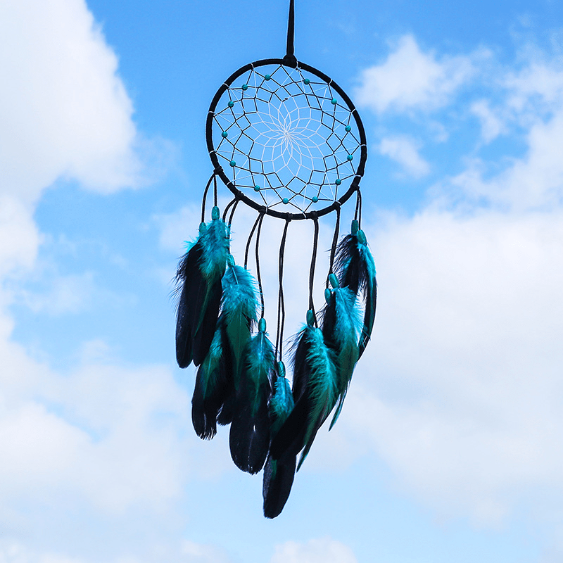 dropship 1pc Feather Dream Catcher For Bedroom; Patterned Decor Hollow Boho Wall Hanging; Handmade Dreamcatcher; Home Decor