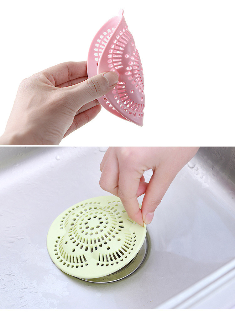 dropship 1pc Shower Drain Cover; Bathtub Hair Catcher Stopper; Drain Strainers For Kitchen Sink Bathroom Tub